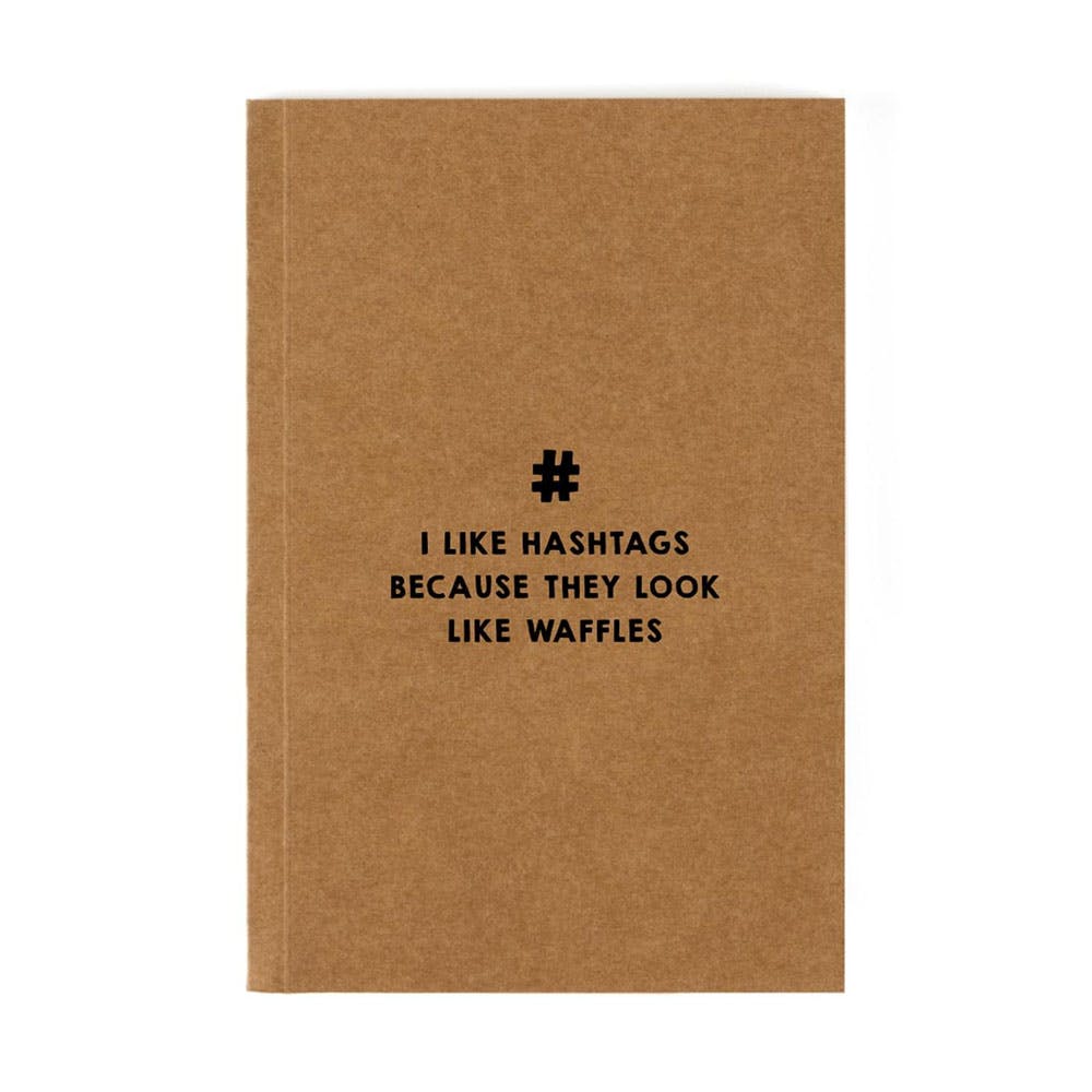 Hashtags A5 Notebook (Unruled & 120 Pages)