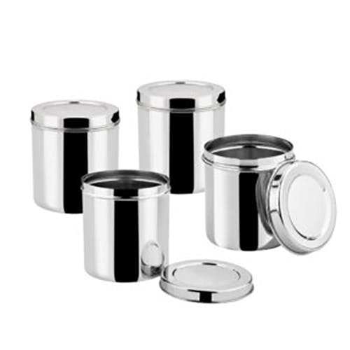 Stainless Steel Deep Dabba 750 ml – Set of 6 pieces