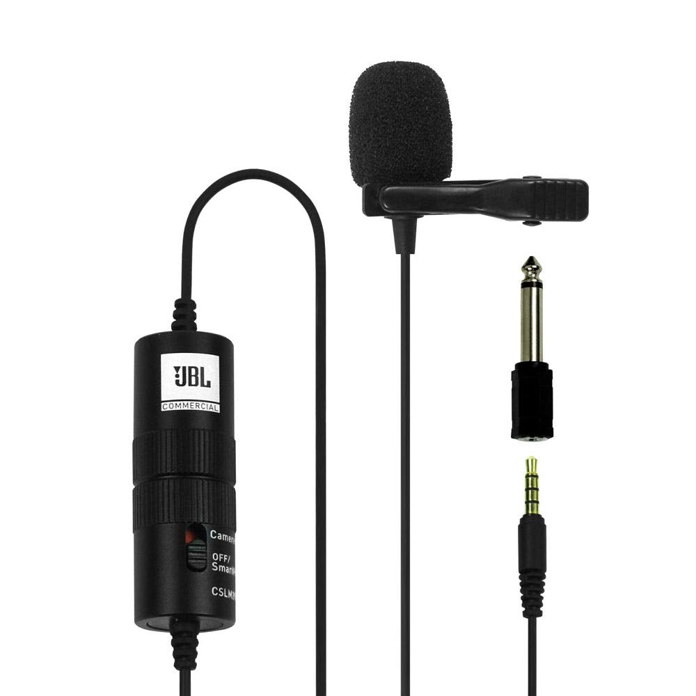 JBL Commercial CSLM20B Omnidirectional Lavalier Microphone