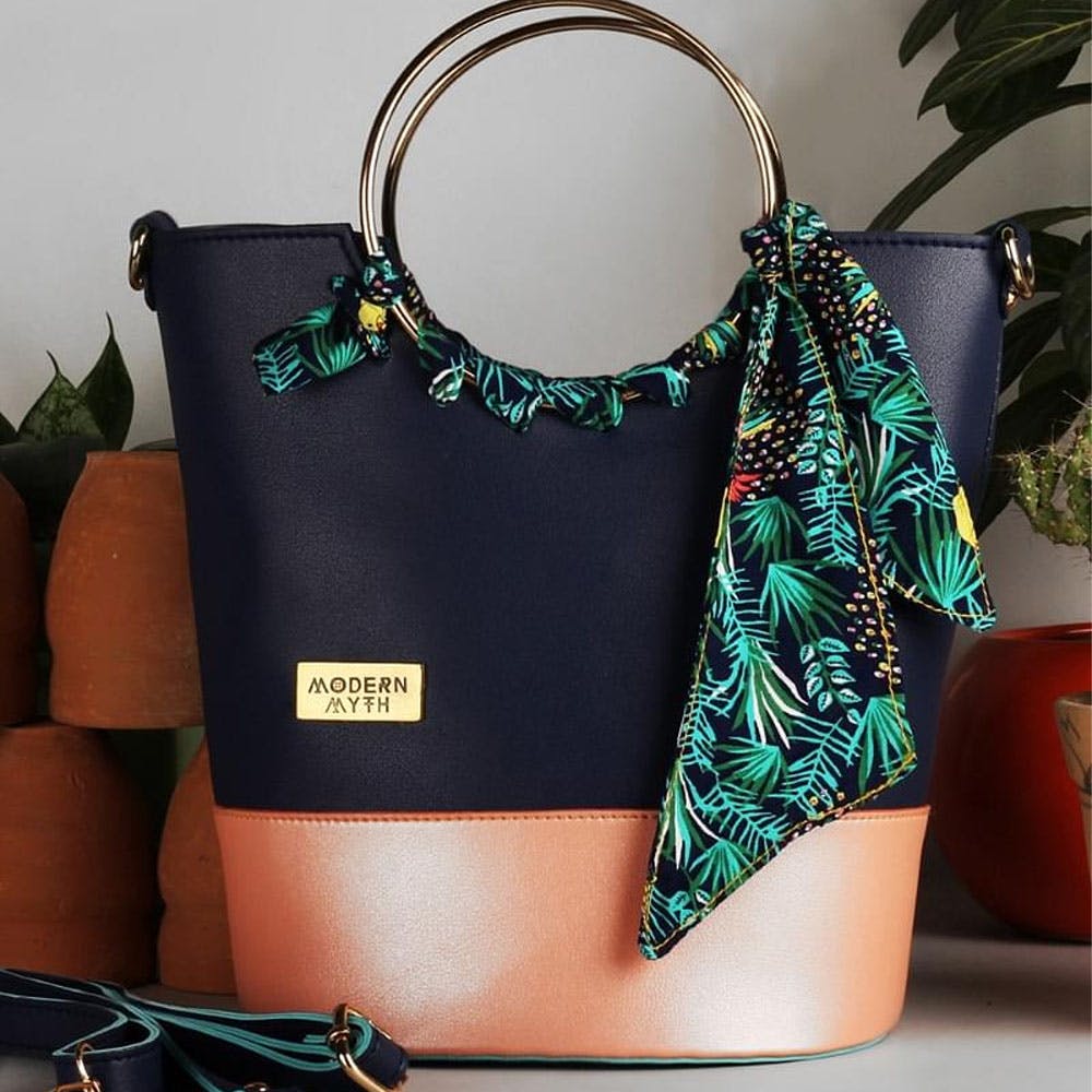 Handcrafted Interwoven Tropical Bag