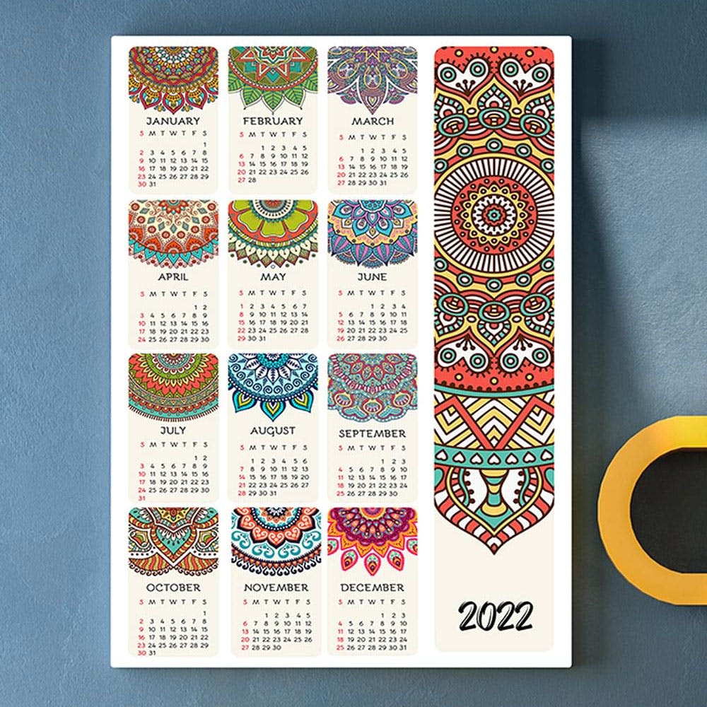 Mandala Wall Calendar 2022