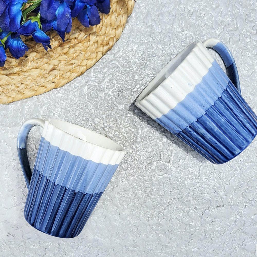 Aqua Chic Coffee Mugs - Set of 2