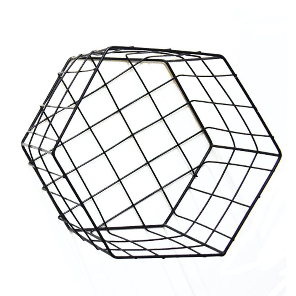 Wire Hexagonal Wall Shelf