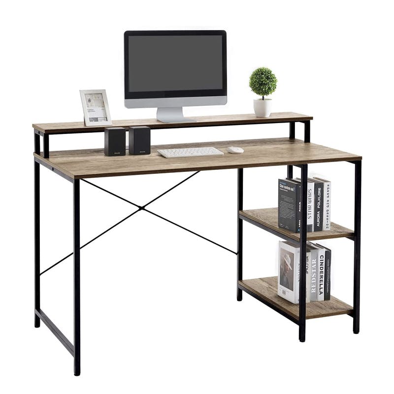Genesis Home Computer Desk with Simple Shelves