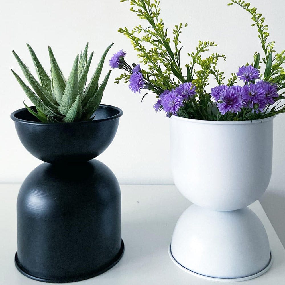 Double Decker Metal Planter Set