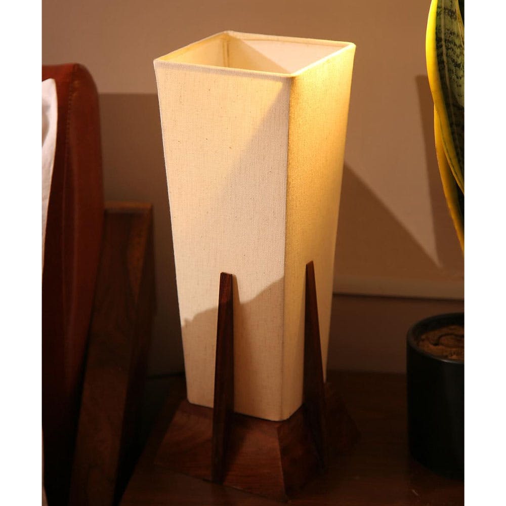 Wooden Table Lamp (Without Bulb)