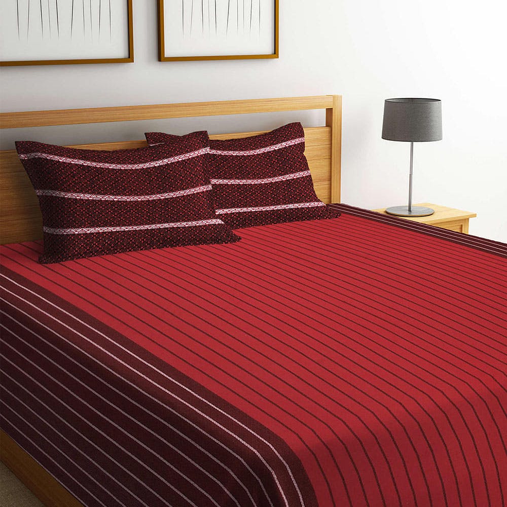 Double Bed Cover with 2 Pillow Covers