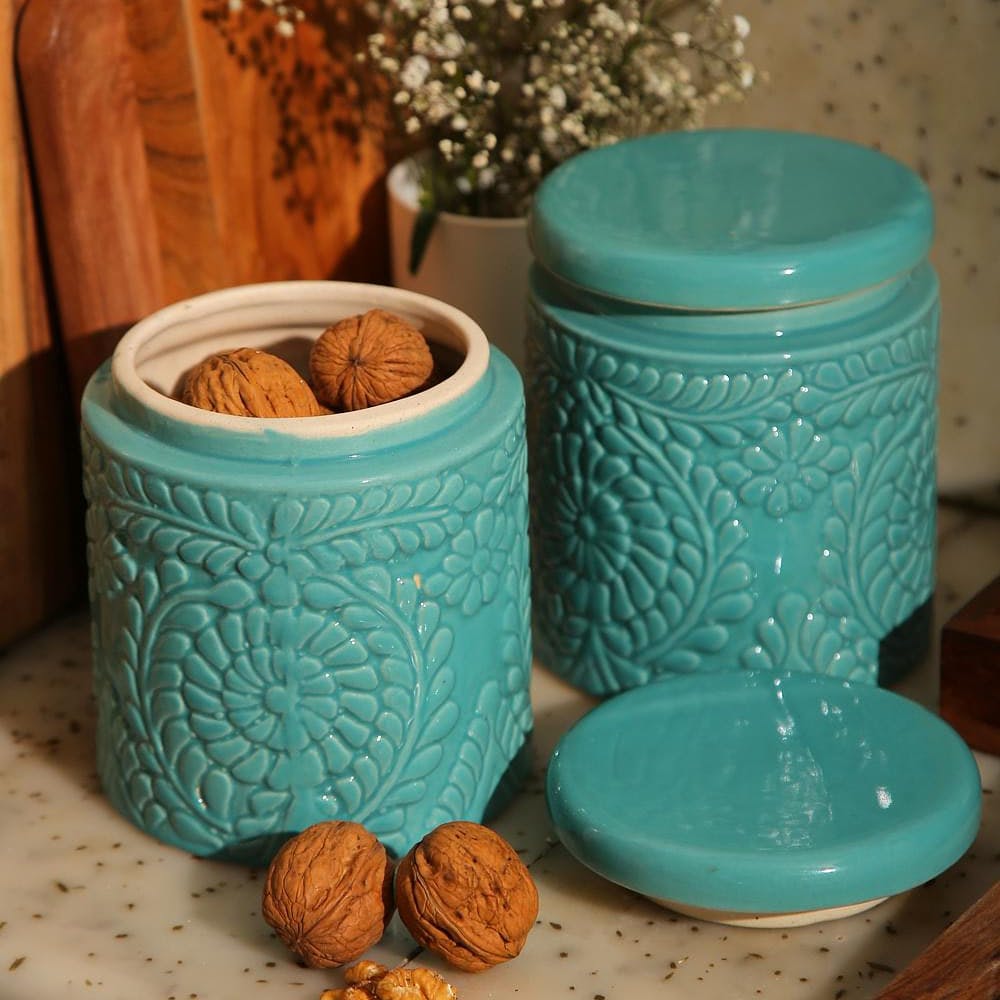 Ceramic Storage Jar With Lid
