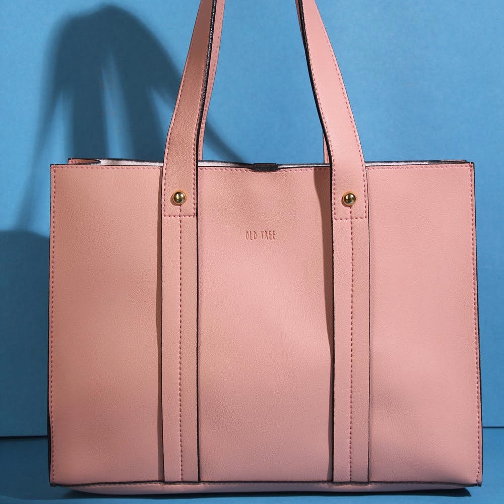 Panel Straps Open Tote