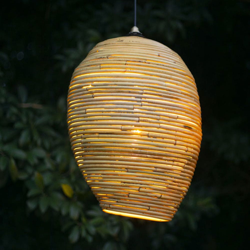 Cocoon Cane Pendant Lamp