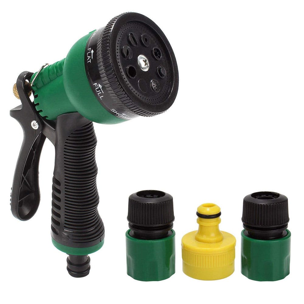 Aepigo Garden Hose Spray Gun (Green+Yellow)