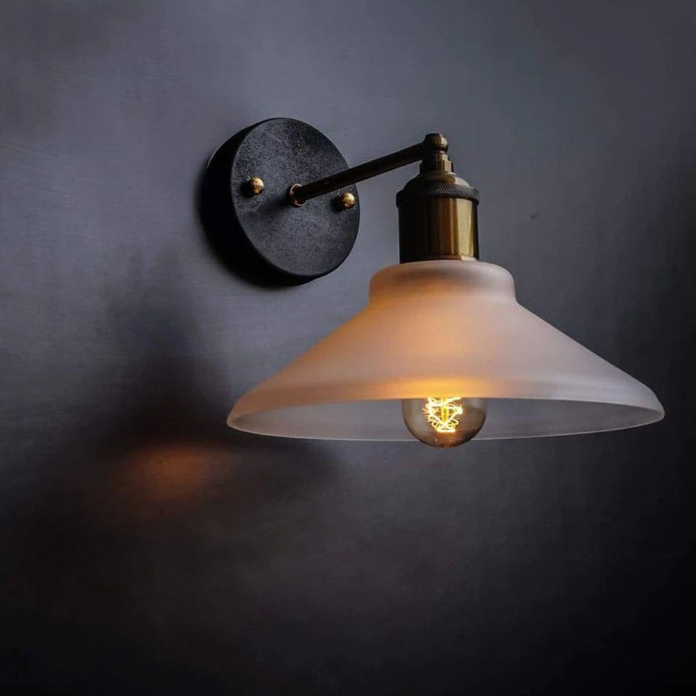 Nordic Conical Glass Wall Sconce