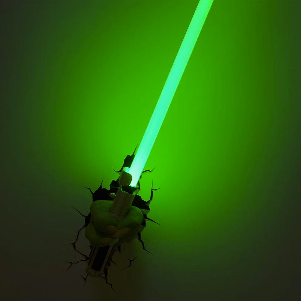 Master Yoda Lightsaber Wall Light