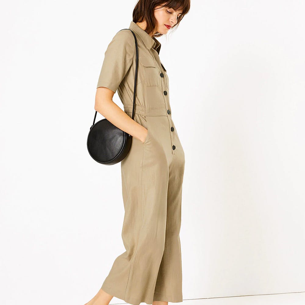 Jumpsuit with Flap Pockets & Insert Pockets