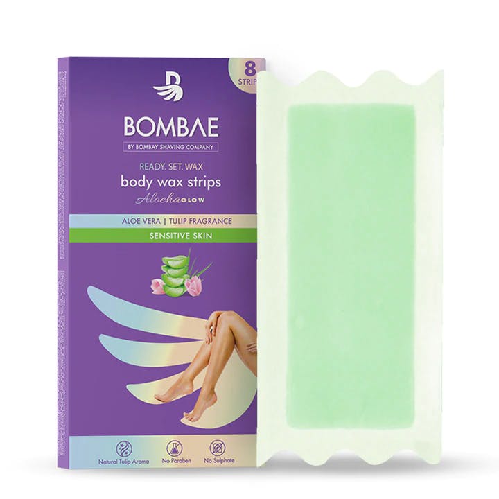 Bombae Women Full Body Wax Strips For Sensitive Skin