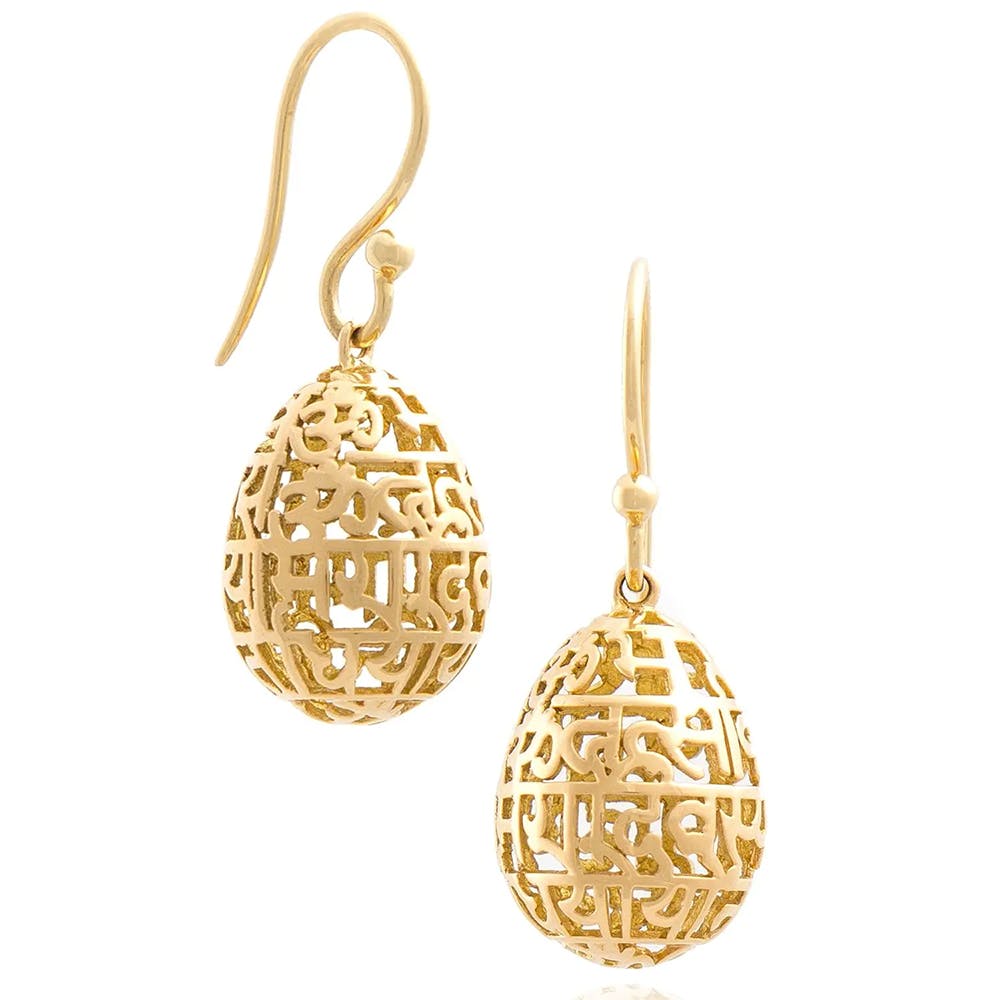 Gayatri Mantra Earring