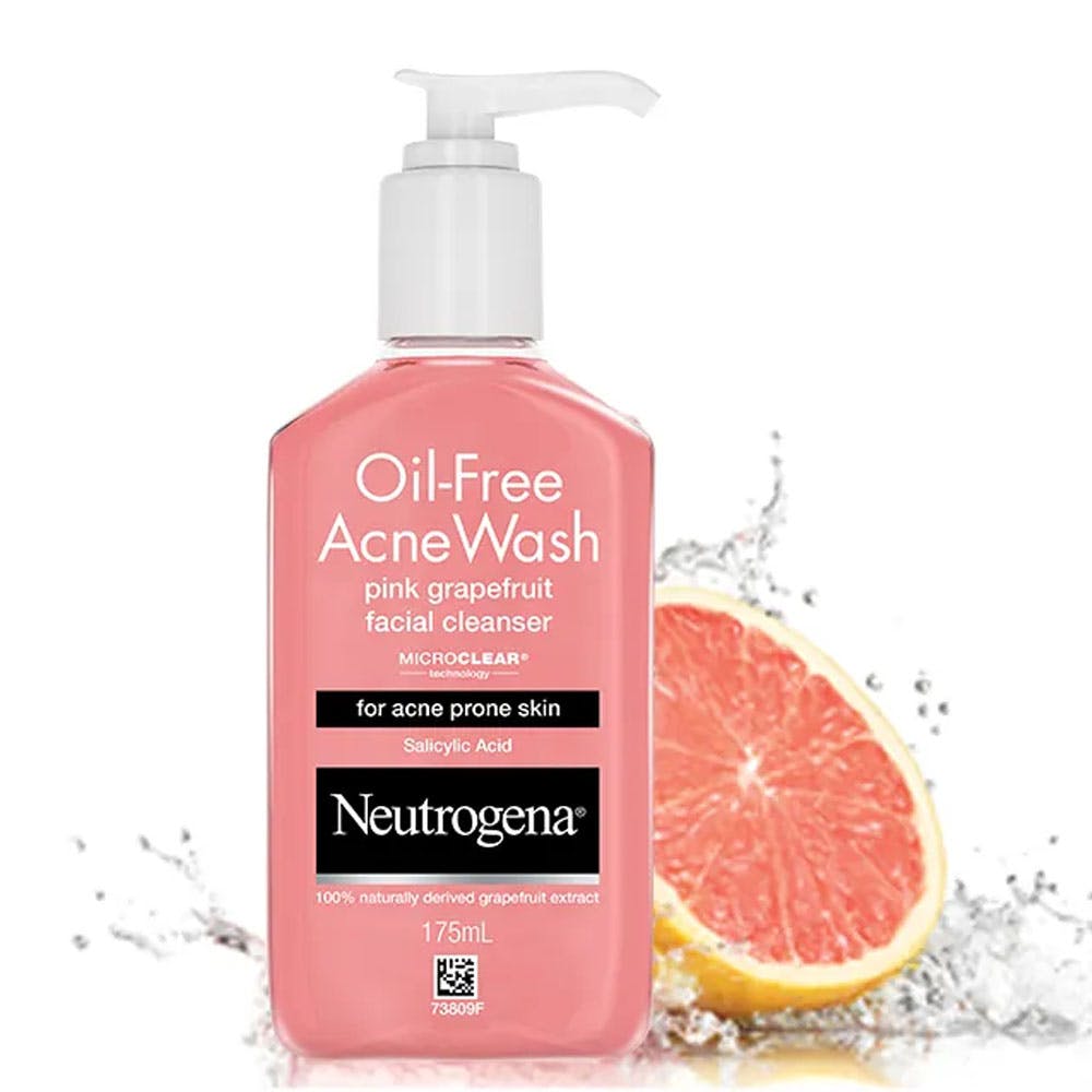 Neutrogena Oil Free Acne Wash Pink Grapefruit Facial Cleanser