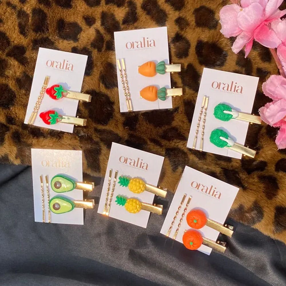 Cute Quirky Fruit Clips Card