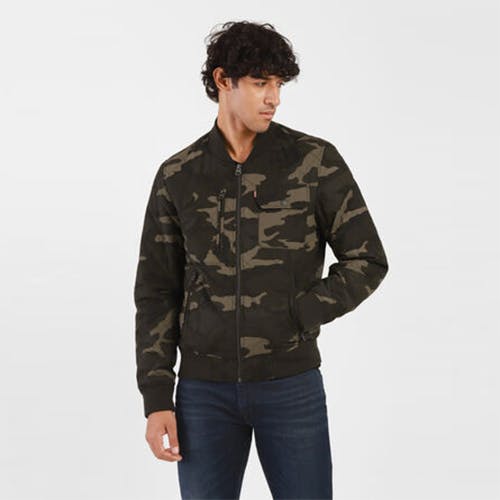 Levi's Quilted Camo Bomber Jacket for Men
