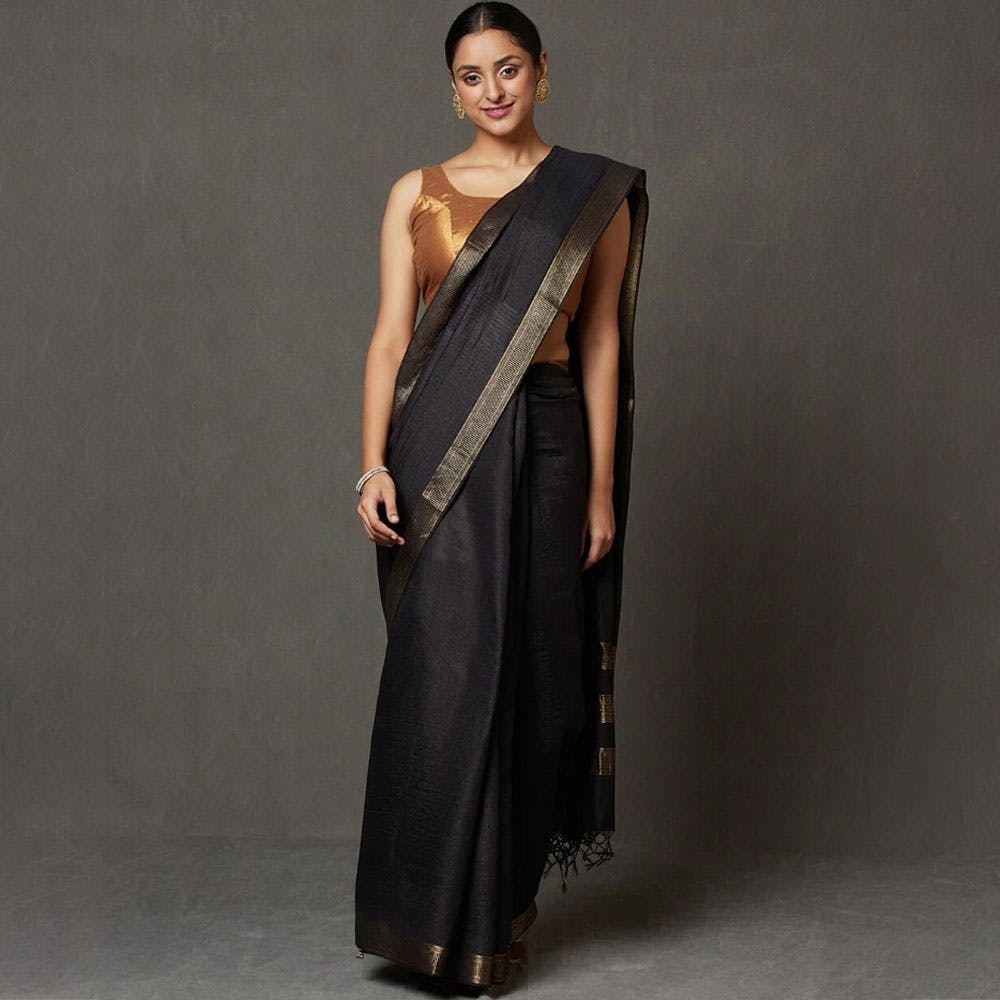 Shop The Best Black Sarees From Our Favourite Brands | LBB