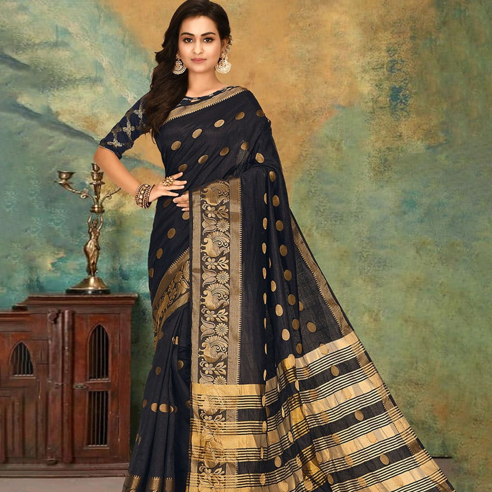 Buy DVANZA Woven Design Saree - Sarees for Women DVZ0003353