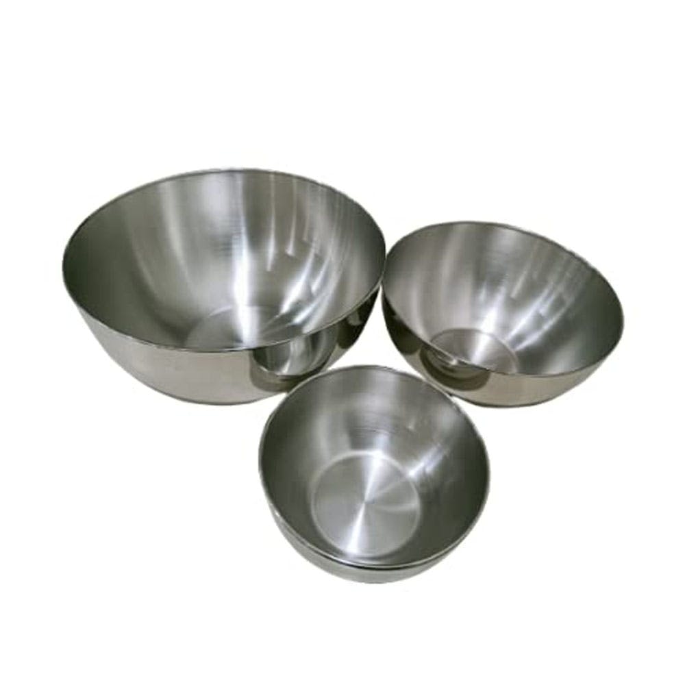 Stainless Steel Mixing & Serving Bowls (Set of 3 Bowls)