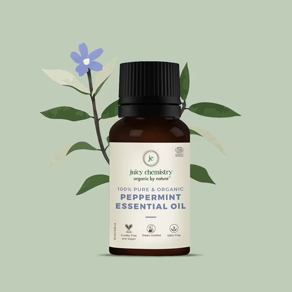 Juicy Chemistry 100% Organic Peppermint Essential Oil