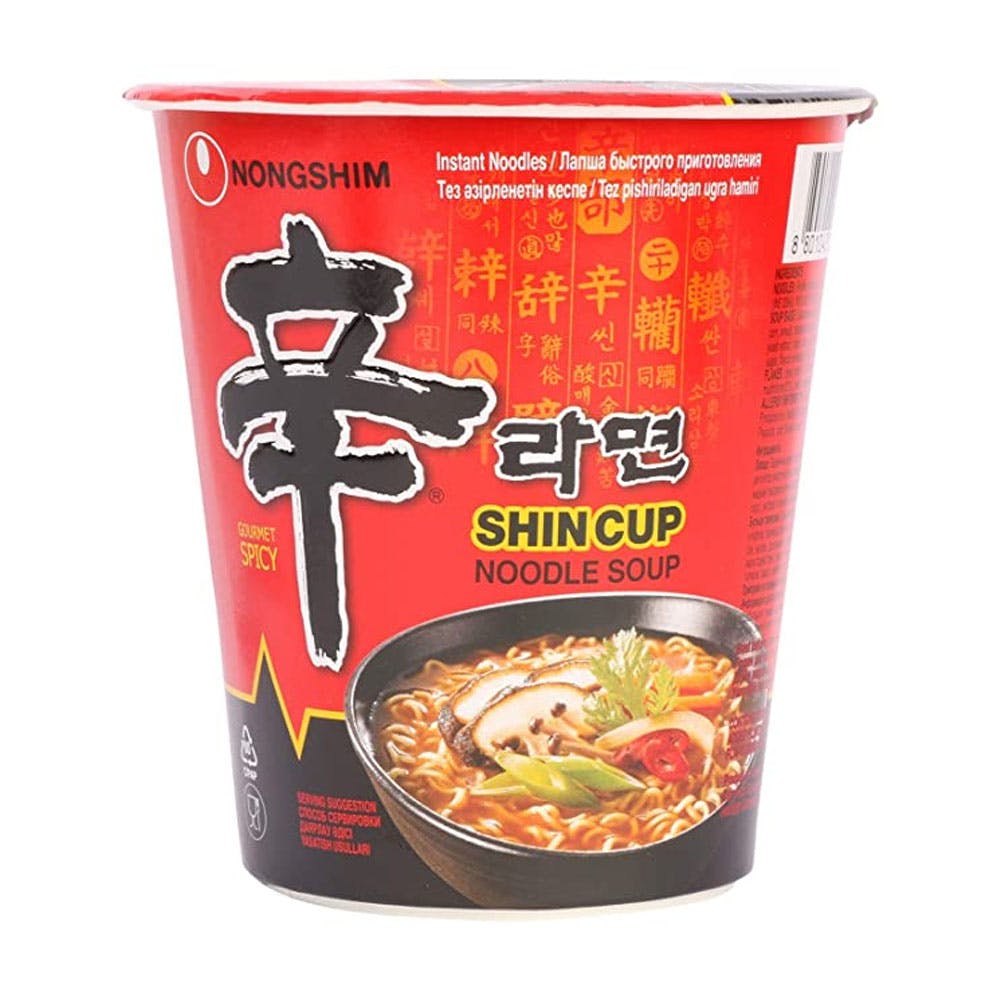 Nongshim Shin Cup Noodle Soup, 2.4 oz / 68 g