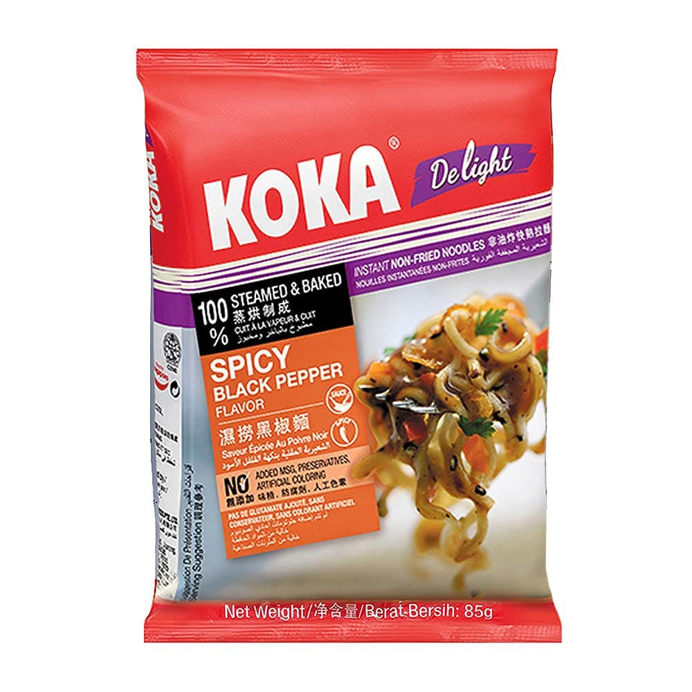 KOKA Delight Spicy Black Pepper Noodles(85g x 4 Packs)