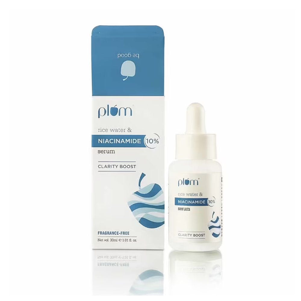 Plum 10% Niacinamide Face Serum With Rice Water For Clear & Bright Skin (15ml)