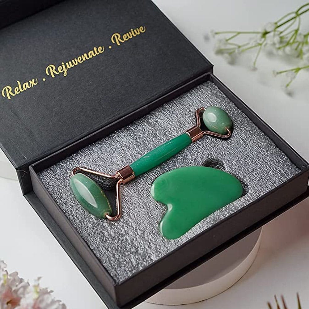 Zen Jade Roller & Gua Sha Set