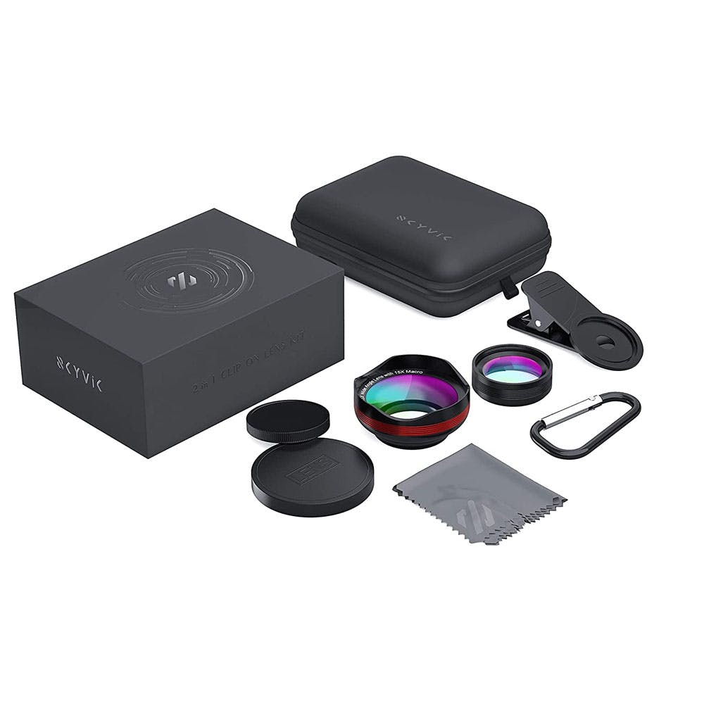 SKYVIK Signi Pro 2 in 1 (Wide+Macro) Clip On Mobile Camera Lens Kit