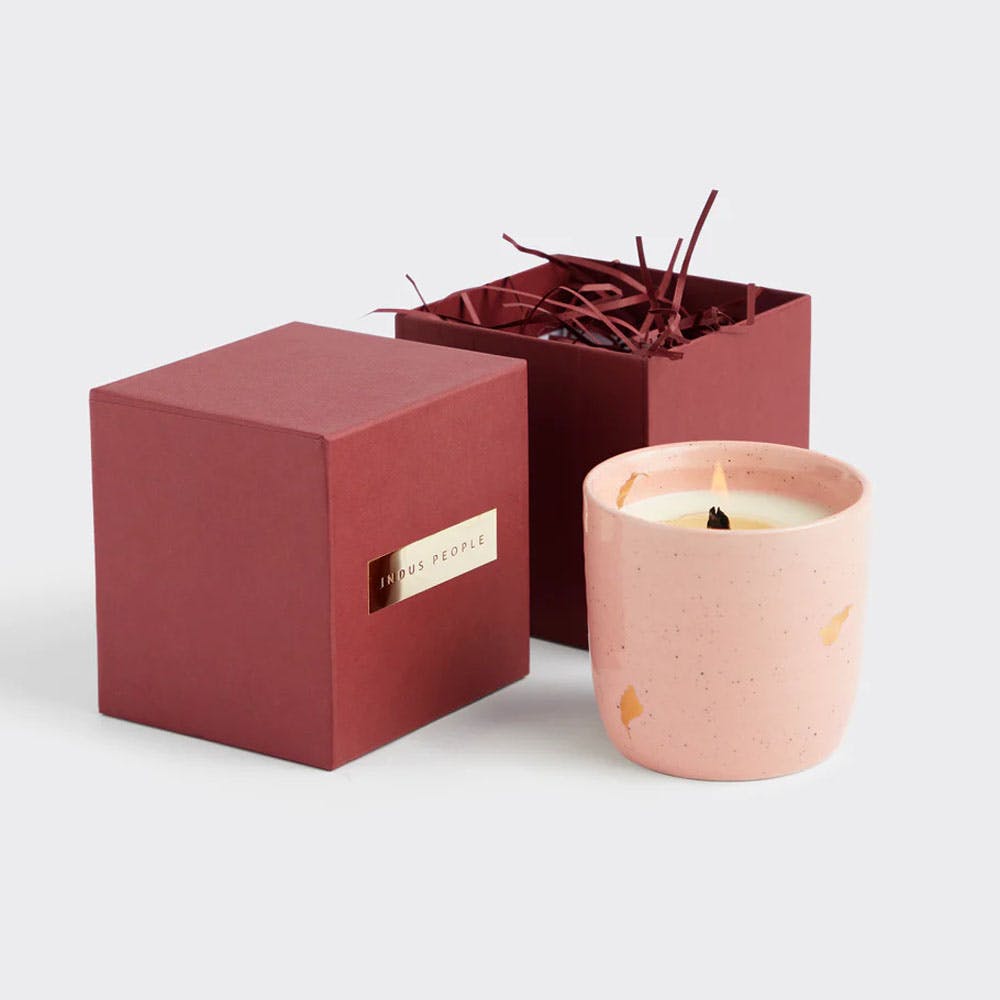 The Ganga Kulhar Apple Cinnamon Candle