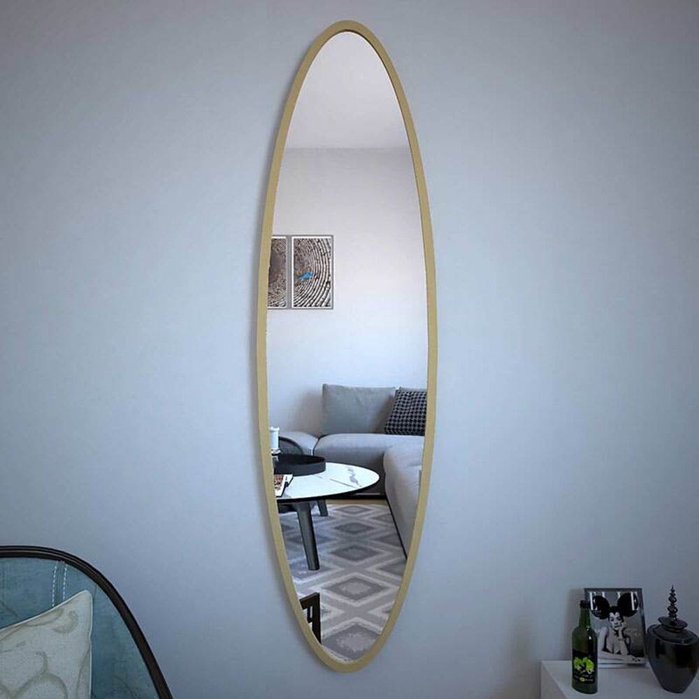 Minimalist Full Length Oval Wall Mirror