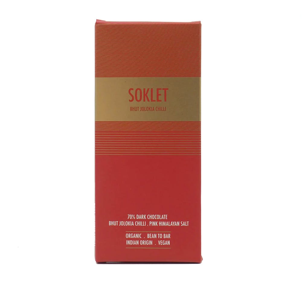 Soklet Chocolates: Bhut Jolokia Chilli, Pink Himalayan Salt