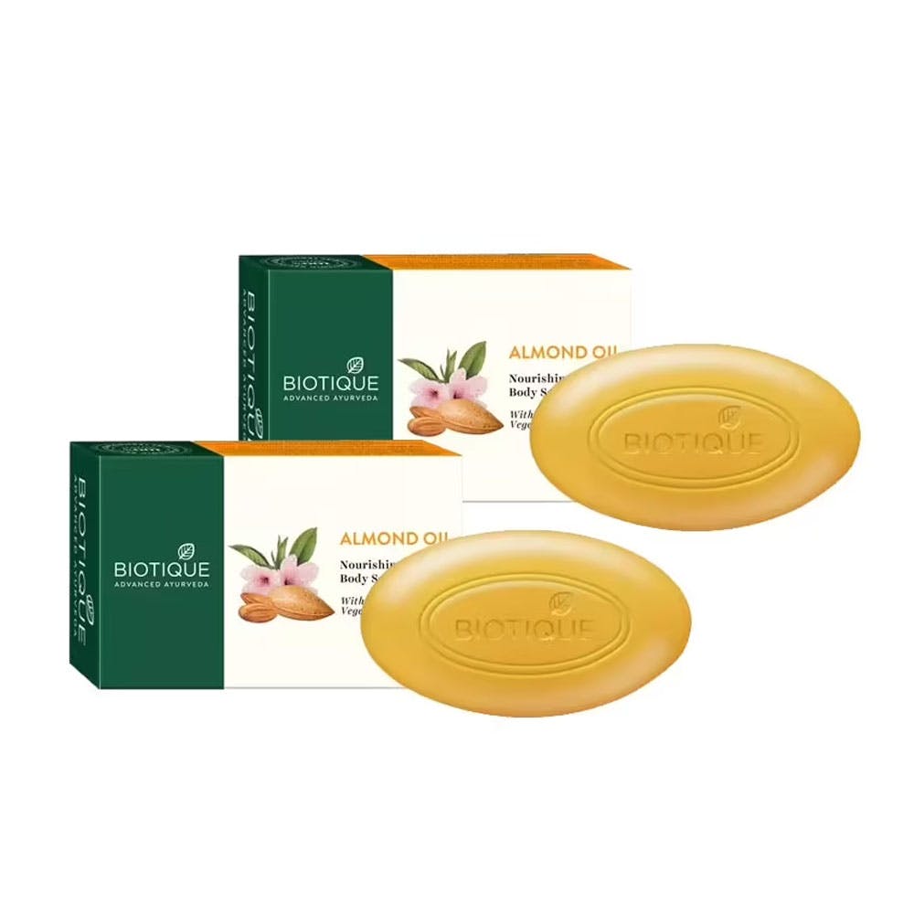 Biotique Bio Almond Oil Nourishing Body Soap - Pack of 2