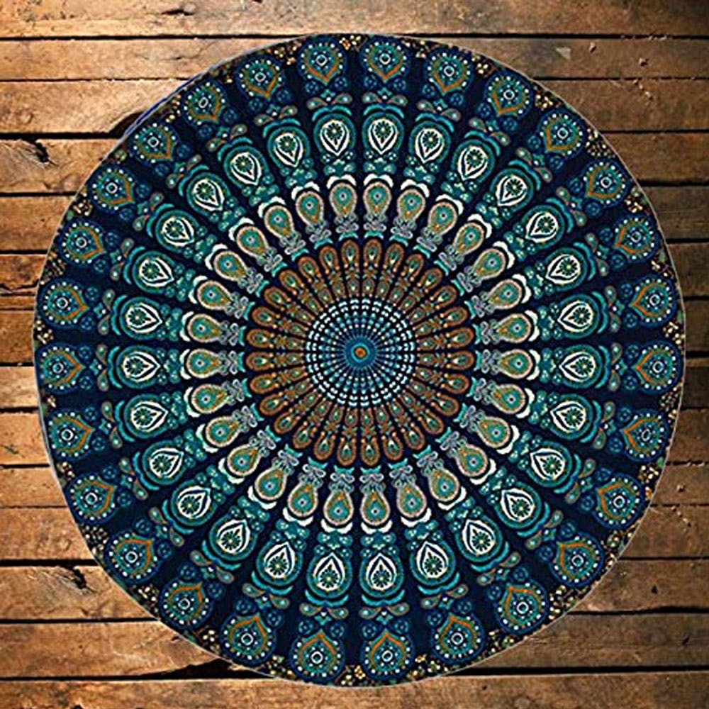 Round Mandala Center Table Cover/Traditional Cotton Round Table Cover/Dining Tablecloth