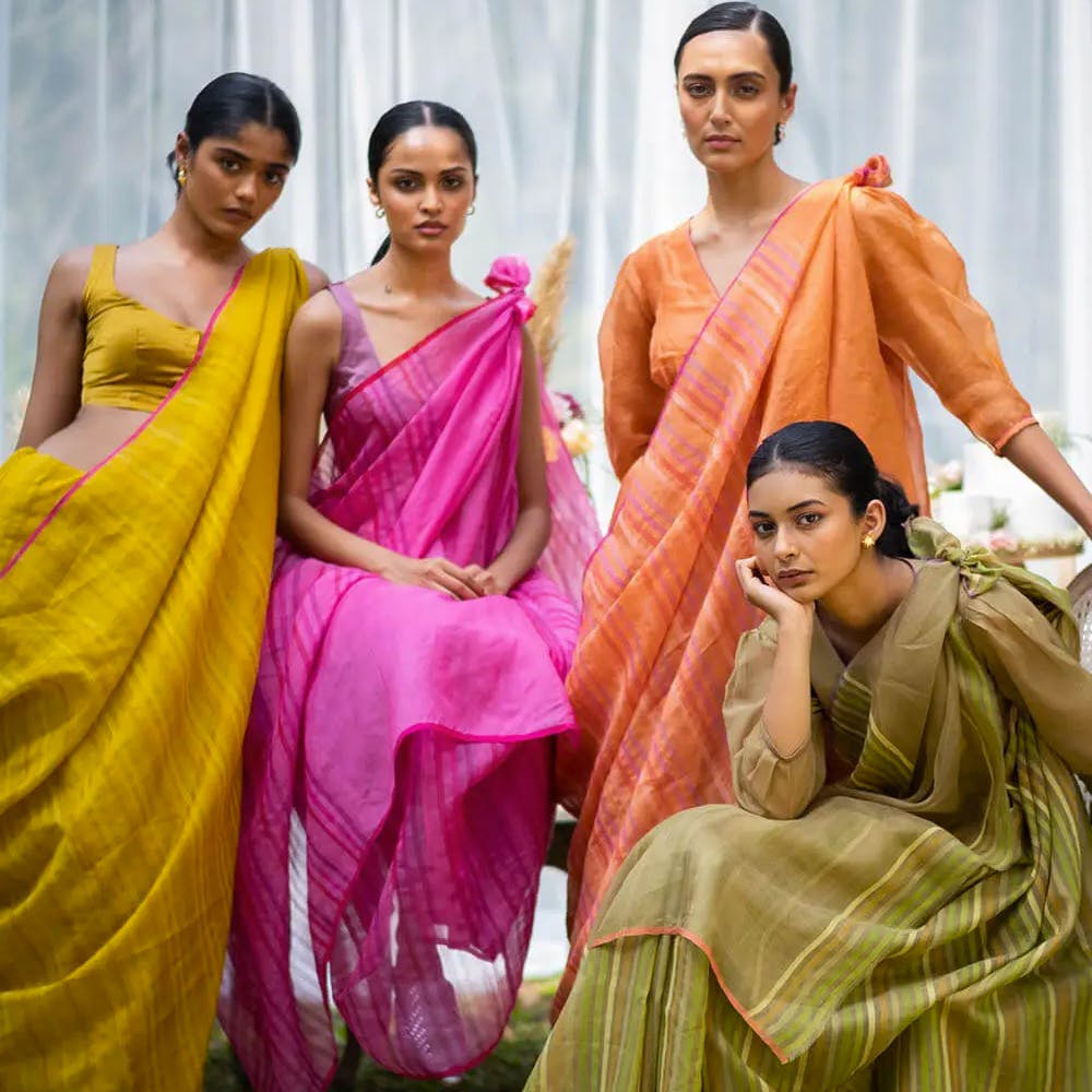 Buy Indian Handloom Silk and Cotton Saree Online in India