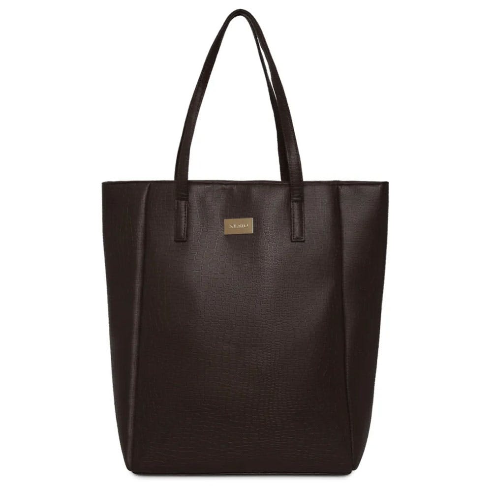 Brown Leather Everyday Tote Bag