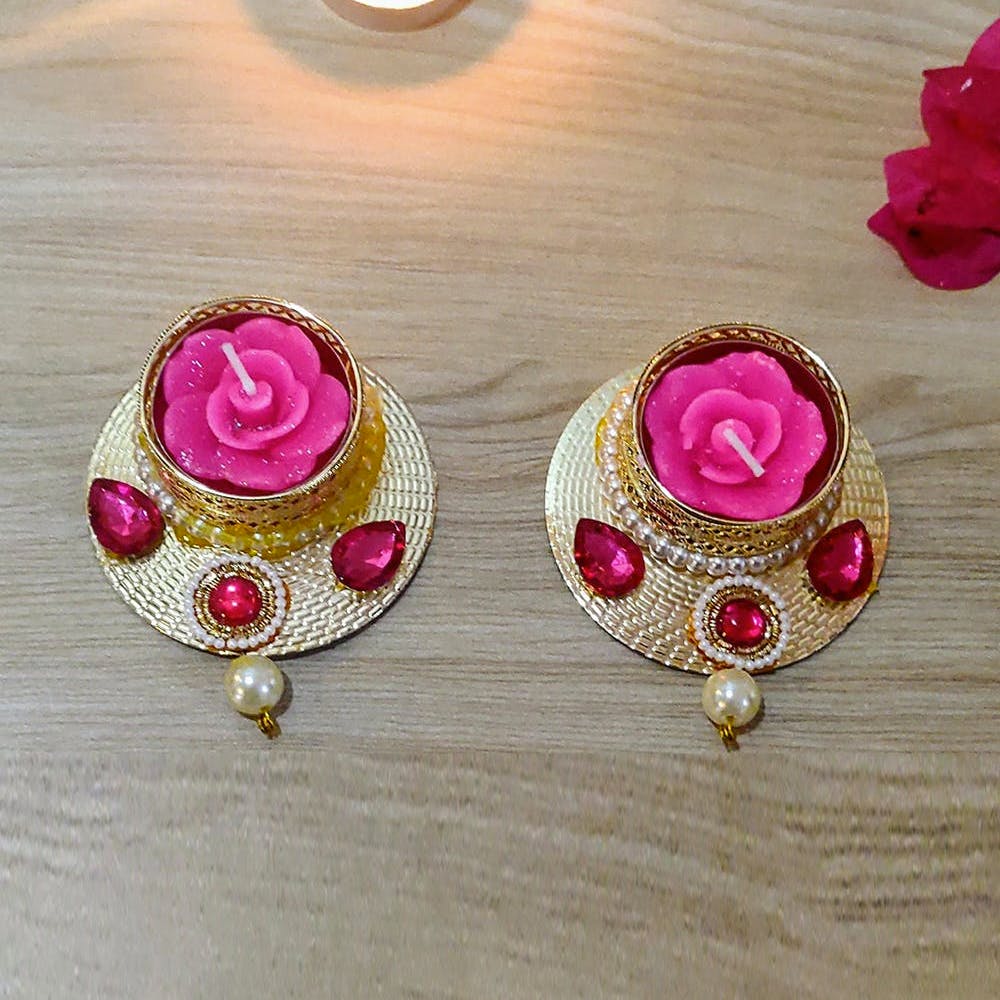 Jardosi Handmade Tea Light Holder Pair