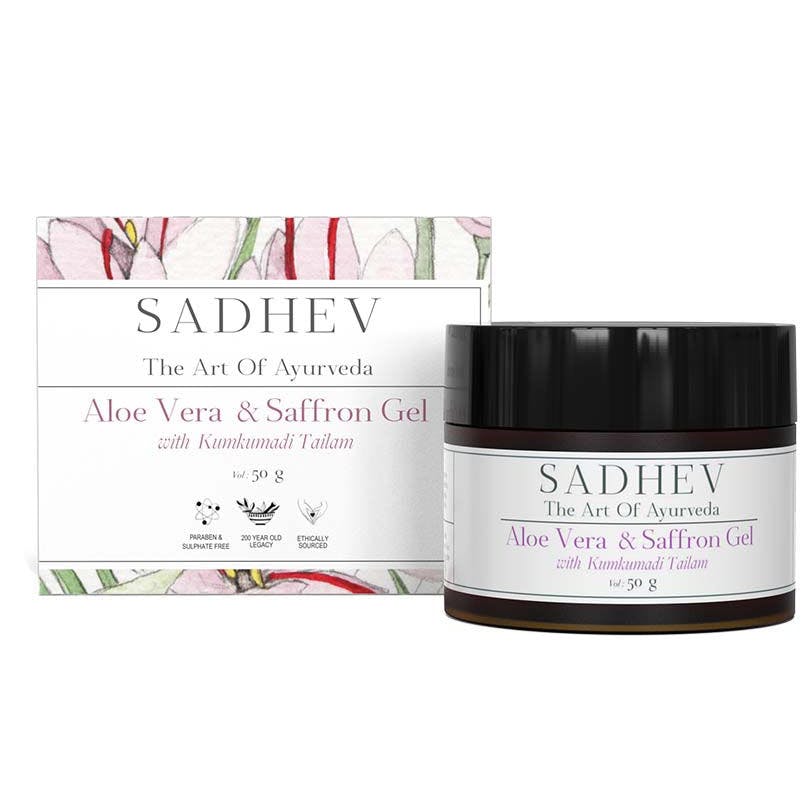 SADHEV Aloe Vera Gel With Saffron And Kumkumadi Thailam