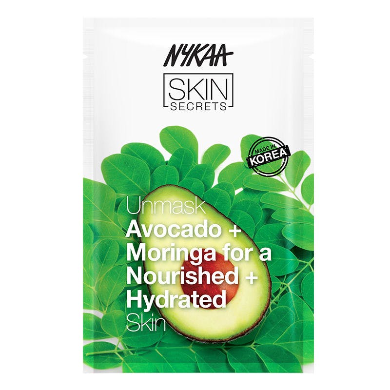 Nykaa Skin Secrets Exotic Indulgence Avocado + Moringa Sheet Mask For Nourished & Hydrated Skin