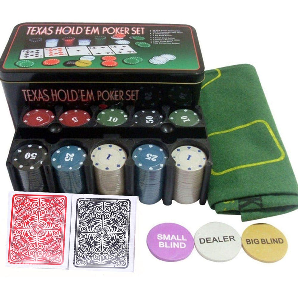 Casino Game Poker Set - Pack of 200 Poker Chips