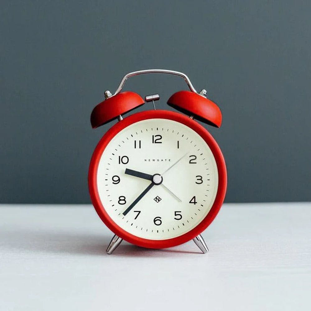 Charlie Bell Echo Alarm Clock - Engine Red