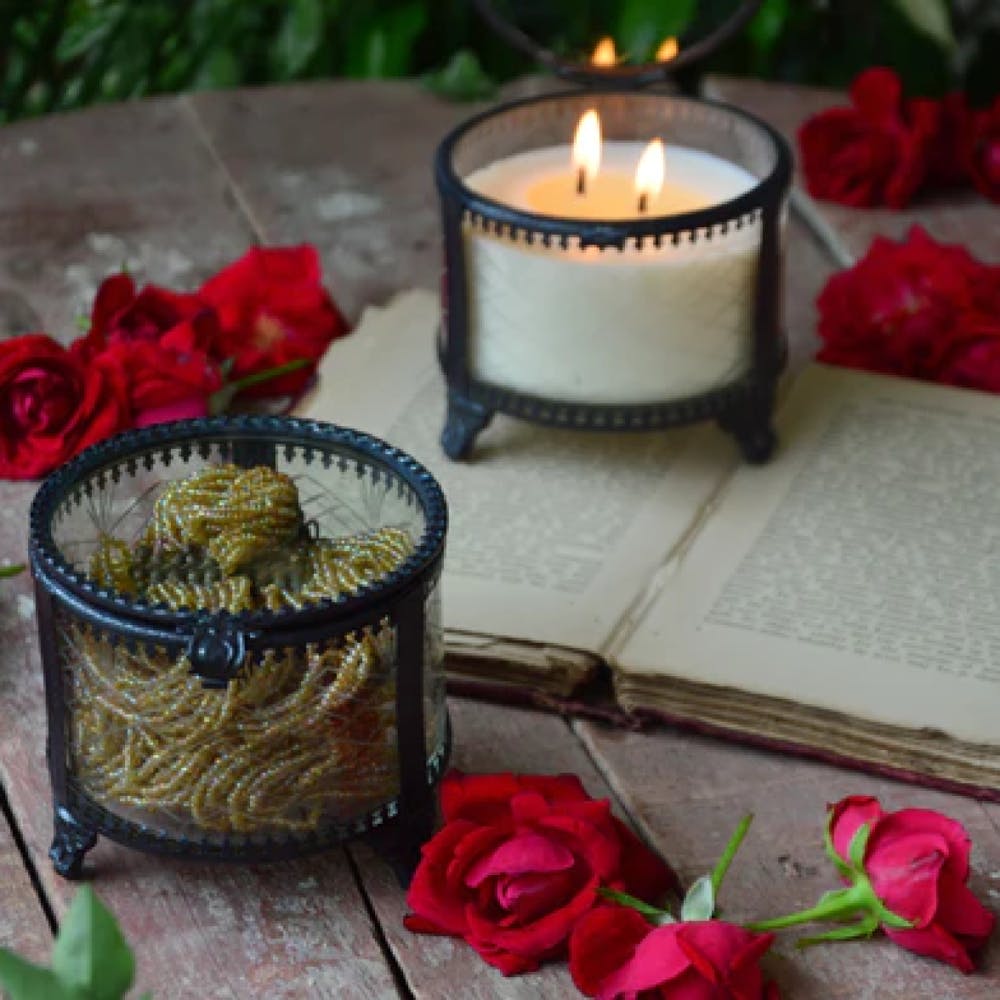 Dreamy winter favourites - soy wax taper candles and double sided