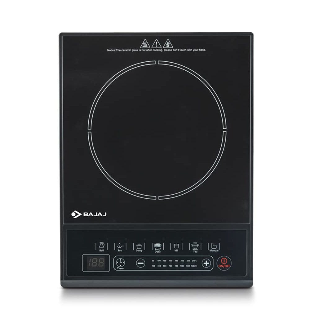Bajaj Majesty ICX Neo 1600 Watt Induction Cooktop (Black)