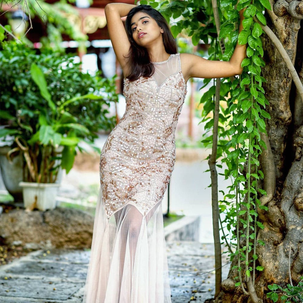 Buy Lavender Anarkali Long Gown Online. – Odette