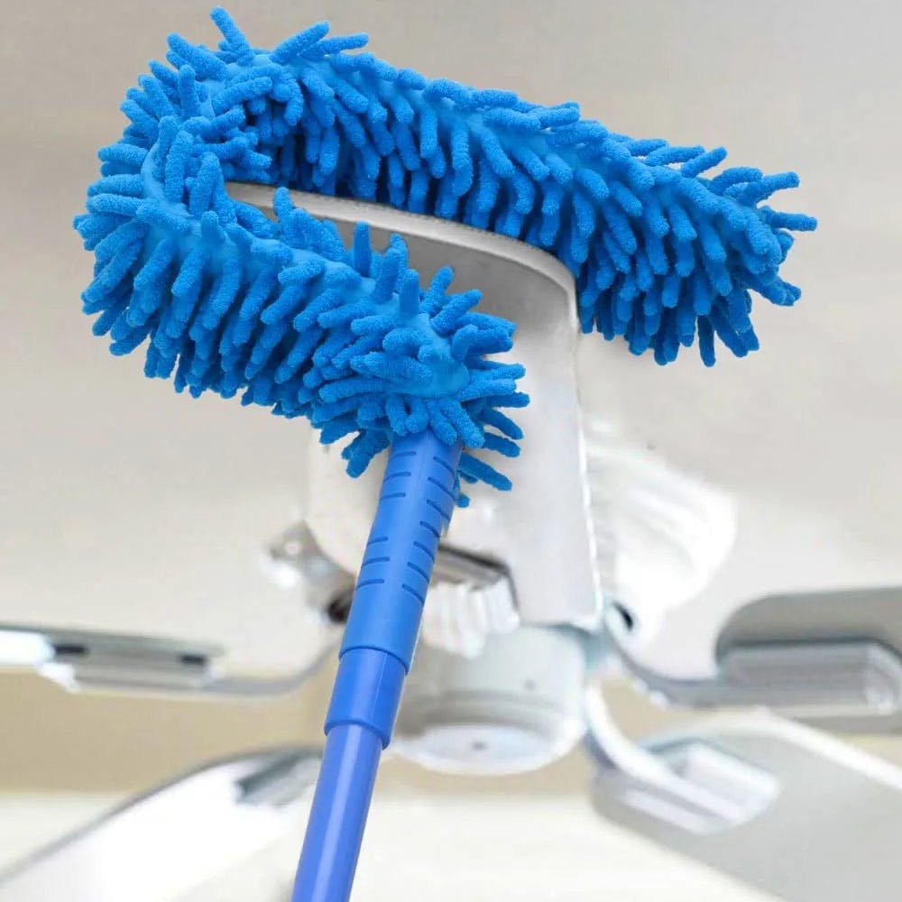 SKYTONE Flexible Fan Cleaning Duster for Multi-Purpose Cleaning of Home, Kitchen, Car, Office with Long Rod