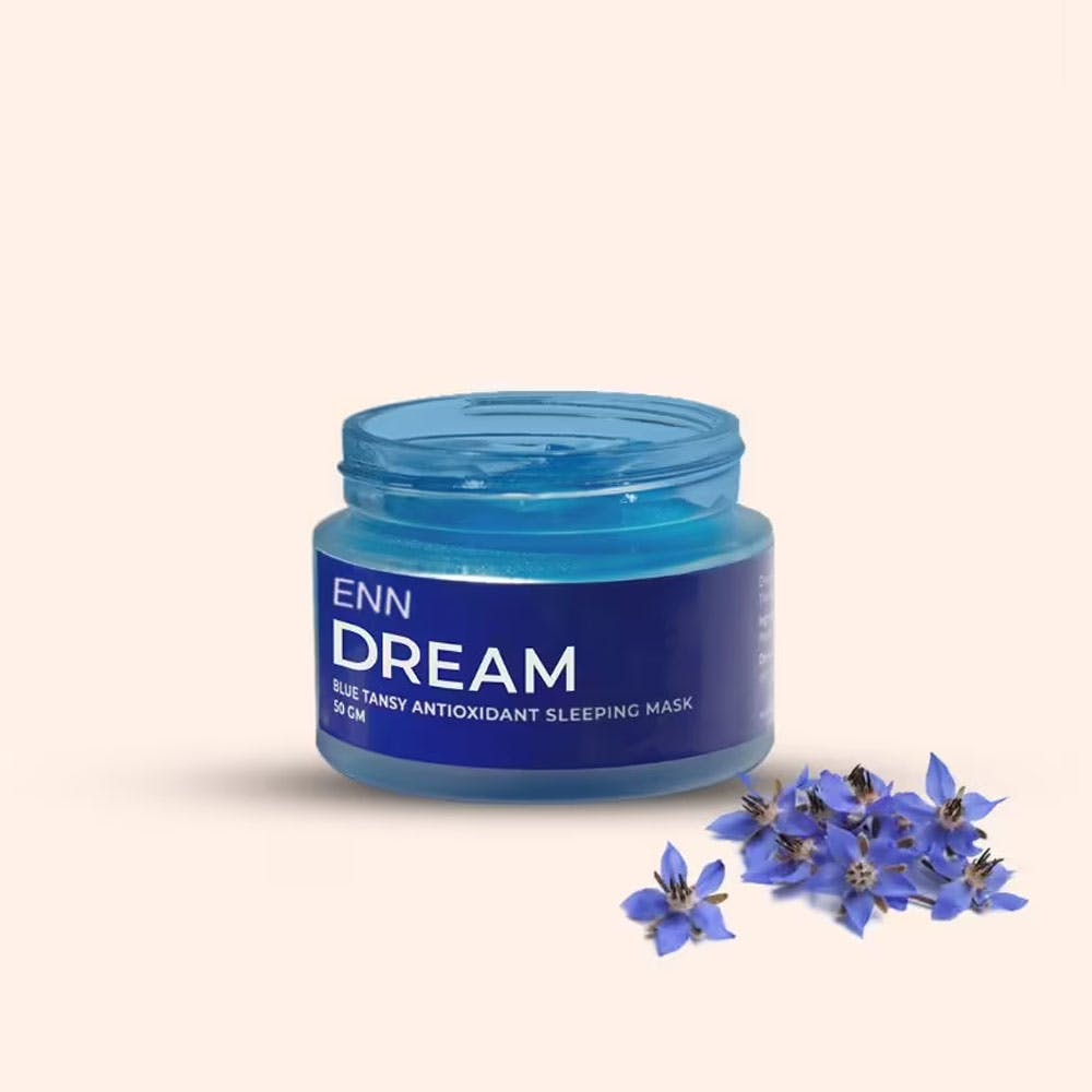 ENN Dream - Blue Tansy Enriched Antioxidant Overnight Sleeping Face Mask, Aloevera & Ginseng