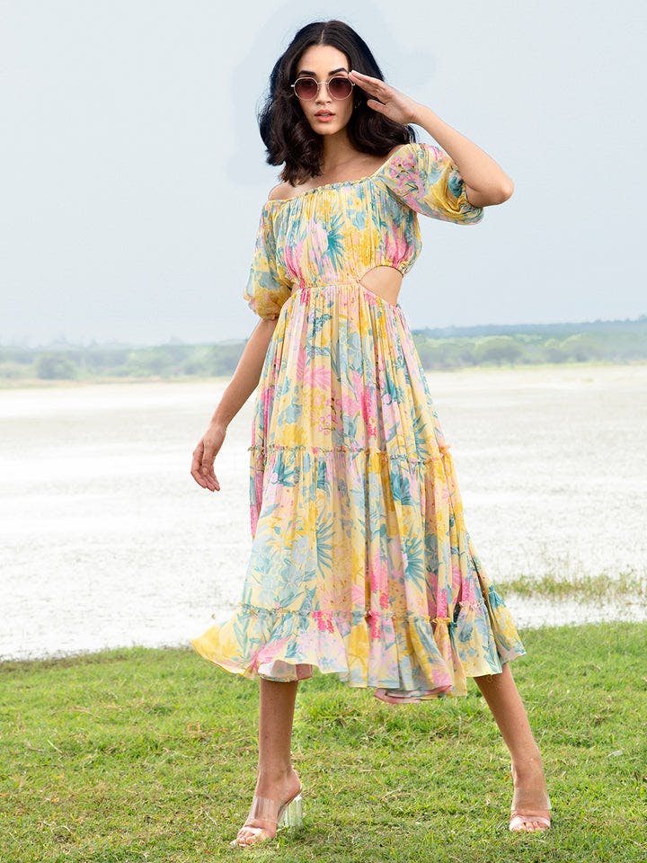 House Of Soi Yellow Amber Dress